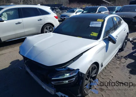 2022 Genesis G70 3.3T Awd из США, поврежденный, VIN KMTG54TE3NU085397